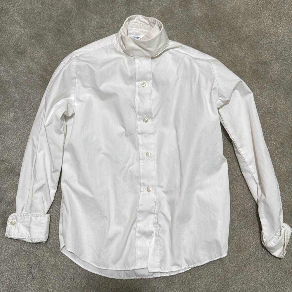Concour  elite by Devon Aire English riding button up blouse long sleeve